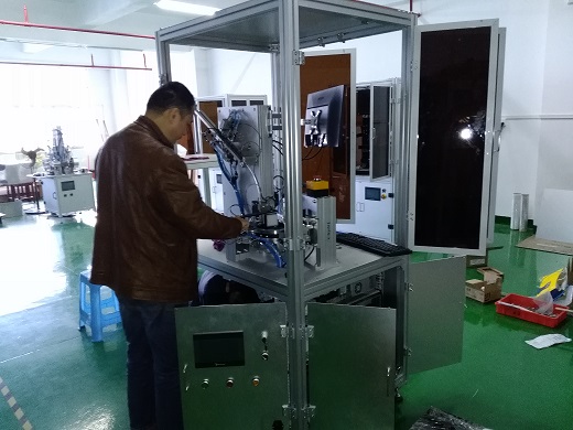 電機軸扁位檢測篩選機